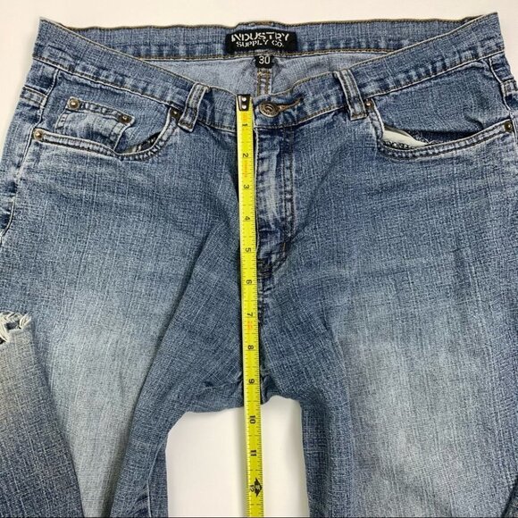 Industry Supply Co. Floral Embroidered Jeans size  30 - Picture 8 of 13